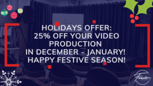 Read more about the article Holidays Offer – 25% OFF your video production in December – January! Happy Festive Season!